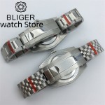 BLIGER 36mm 39mm NH35A PT5000 Men's Watch Orange Blue Puzzle Printing Dial Sapphire Crystal Slot Bezel Automatic Watch For Me