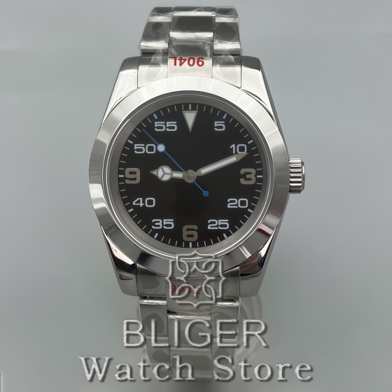 BLIGER 36mm 39mm Men Mechanical Wristwatches Sapphire Glass NH35A PT5000 Automatic Watches Glass Luminous Waterproof Watch Men