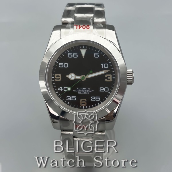 BLIGER 36mm 39mm Men Mechanical Wristwatches Sapphire Glass NH35A PT5000 Automatic Watches Glass Luminous Waterproof Watch Men