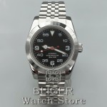 BLIGER 36mm 39mm Men Mechanical Wristwatches Sapphire Glass NH35A PT5000 Automatic Watches Glass Luminous Waterproof Watch Men