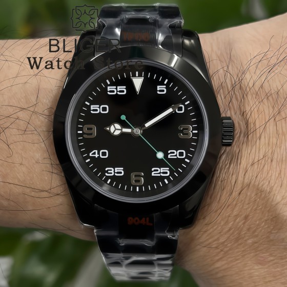 BLIGER 36mm 39mm NH35A PT5000 Mechanical Automatic Wristwatches Top Brand Sapphire Glass Luminous Watch for Men 904L Sport