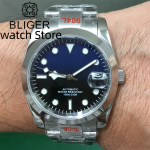 BLIGER 36MM 39MM NH35 MIYOTA 8215 PT5000 Automatic mechanical men's watch Stainless Bracelet Sapphire glass Luminous With Date