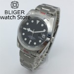 BLIGER 36MM 39MM NH35 MIYOTA 8215 PT5000 Automatic mechanical men's watch Stainless Bracelet Sapphire glass Luminous With Date