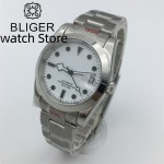 BLIGER 36MM 39MM NH35 MIYOTA 8215 PT5000 Automatic mechanical men's watch Stainless Bracelet Sapphire glass Luminous With Date