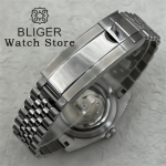 BLIGER 36mm 39mm 10ATM Waterproof NH35 Automatic Watch For Lovers Wristwatch Date Roman Dial Sapphire Glass Stainless Strap