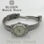 BLIGER 36mm 39mm NH35 Watch Who cares im already late Watch No Logo All-luminous Dial Sapphire Crystal NH35 Automatic Movement