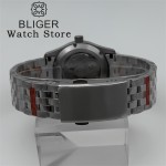 BLIGER 36mm 39mm Diving Pilot NH35 Automatic Watch For Men Dome Sapphire Glass Super Green Luminous 10BAR Waterproof