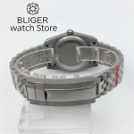 BLIGER 36mm 39mm sapphire glass green dial Date Green Luminous NH35A Movement automatic Men's watch stainless steel strap