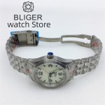 BLIGER 36mm 39mm Pilot Mechanical Watches for Men Super Luminous Cylindrical sapphire glass NH35 movement 10ATM Waterproof