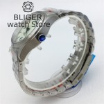 BLIGER 36mm 39mm Pilot Mechanical Watches for Men Super Luminous Cylindrical sapphire glass NH35 movement 10ATM Waterproof