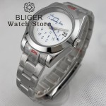 36mm 39mm NH35 Watch For Who cares, I'm already late Blue Text Dial Sapphire Crystal NH35A Automatic Movement Watches For Man