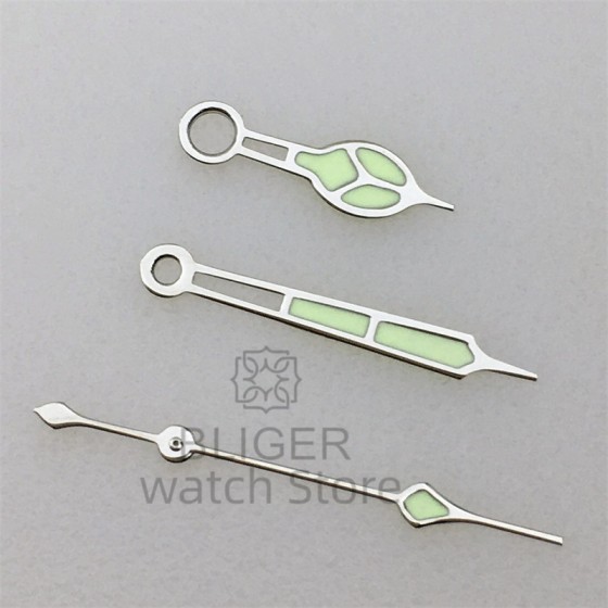 BLIGER NH35 Silver Gold Black Rose Gold Hands Green Luminous Fit NH35/NH36/4R/7S Movement Replacement Parts Watches Pointers