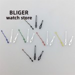 BLIGER NH35 Watch Hands Lightning Second Hands Black Silver Hands Green Luminous Fit NH34 NH35 NH36 ETA2824 2836 PT5000 Movement