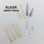 BLIGER NH35 Watch Hands Lightning Second Hands Black Silver Hands Green Luminous Fit NH34 NH35 NH36 ETA2824 2836 PT5000 Movement