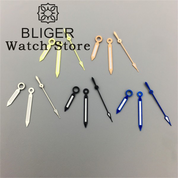 BLIGER Watch Hands Green Luminous Hands Fit NH34 NH35 NH36 NH37 NH38 NH39 7S26 7S36 4R35 4R36 ETA2824 2836 PT5000 Movement