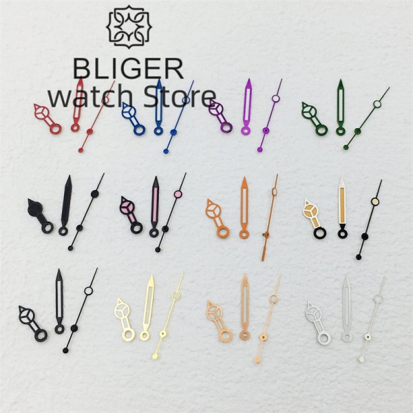 BLIGER Green Luminous Watch Hands Fit Japan NH34 NH35 NH36 NH37 NH39 NH39 7S36, 7S25, 7S35, 6R15, 4R15, 4R36 Movement