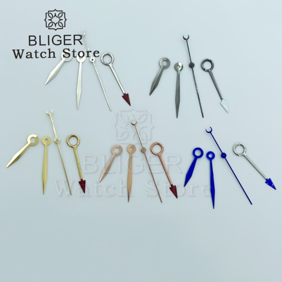 Silver Black Blue Rose gold Gold NH34 GMT Watch Hands for NH34 Automatic Movement watch accessories Watch Part For Wristwatch