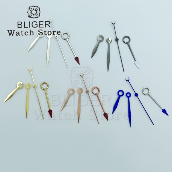 Silver Black Blue Rose gold Gold NH34 GMT Watch Hands for NH34 Automatic Movement watch accessories Watch Part For Wristwatch