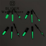 BLIGER NH35 Watch Hands Black Silver Watch Needle C3 Green Luminous Hands Fit NH34 NH35 NH36 NH37 NH38 NH39 NH70 NH72 Movement