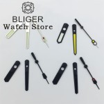 BLIGER NH35 Watch Hands Black Silver Watch Needle C3 Green Luminous Hands Fit NH34 NH35 NH36 NH37 NH38 NH39 NH70 NH72 Movement