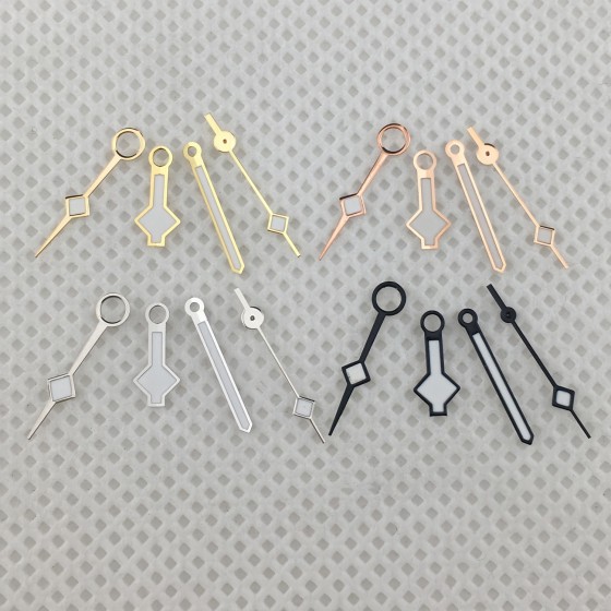 BLIGER silver gold rose gold yellow Snowflake pointer For NH34 GMT Hands green Luminous Fits NH34 Movement Watches Accessories
