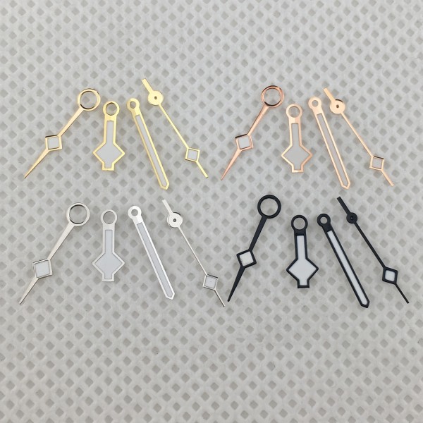 BLIGER silver gold rose gold yellow Snowflake pointer For NH34 GMT Hands green Luminous Fits NH34 Movement Watches Accessories