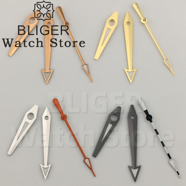 Modified Watch accessory Watch Hands Green Luminous Golden Rose gold Gun color Hands Fits NH34 NH35 NH36 ETA2824 PT5000 movement