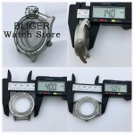 BLIGER 40mm Dome Sapphire Glass Vintage 50-FATHOMS Diver Case Sandblast Case Fit NH35 NH36 ETA2824 PT5000 Movement Screw Crown