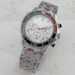BLIGER 41mm VK63 Chronograph Wristwatch For Men Sapphire Glass Luminous Dial Hands Ceramic Bezel Steel Strap Men's Fashion Watch