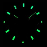 BLIGER VK63 Dial 30mm Black White Gold Dial With Hands Green Luminous Fit VK63 VK64 movement