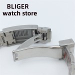 BLIGER 40mm/43mm Japan NH34 GMT Men's mechanical watch green luminous white dial sapphire glass stainless steel strap