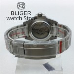 BLIGER 40mm NH34A GMT Men's watch Mechanical Watch Luminous Bezel Sapphire Glass Stainless steel Bracelet