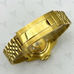 BLIGER 40MM Luxury Full Gold Hollow-out Skeleton NH71 Automatic Watch For Men Sapphire Glass Waterproof Diving Reloj Hombre