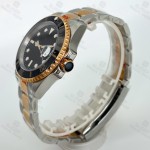 BLIGER 40mm NH35 Automatic Movement Men's Diver Watches Black Dial Sapphire Glass Ceramic Bezel Stainless Silver Rose Gold strap