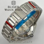 BLIGER 40MM A150 NH35 Mechanical Watches For Men Gradient Dial With Luminous 6 O'clock Date Calendar Sapphire Glass Waterproof