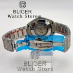 BLIGER 40MM A150 NH35 Mechanical Watches For Men Gradient Dial With Luminous 6 O'clock Date Calendar Sapphire Glass Waterproof