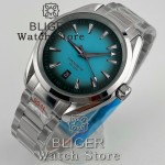 BLIGER 40MM A150 NH35 Mechanical Watches For Men Gradient Dial With Luminous 6 O'clock Date Calendar Sapphire Glass Waterproof