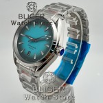 BLIGER 40MM A150 NH35 Mechanical Watches For Men Gradient Dial With Luminous 6 O'clock Date Calendar Sapphire Glass Waterproof
