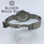 BLIGER 40mm Blue Dive Automatic Watch For Men NH35 MIYOTA 8215 PT5000 Sapphire Glass Magnified Date Green Luminous Ceramic Bezel