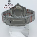 BLIGER 40mm NH34 GMT Mechanical Automatic For Men Diver Watch 100M Blue Dial Luminous Sapphire glass Stainless steel Bracelet