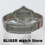 BLIGER 40mm GMT Retro Watch for Men NH34 Automatic Movement Mechanical Wristwatches Sapphire Crystal Fine-tuning Pull Button