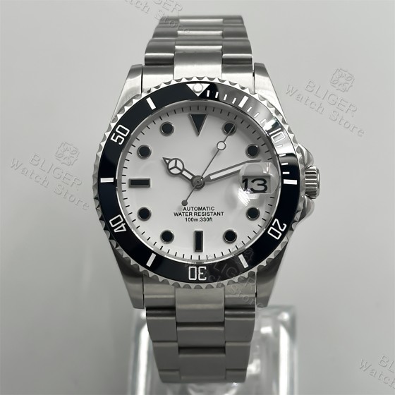 BLIGER 36mm 38mm NH35A  Automatic Dive Men Watch Date Sapphire Glass Rotating Ceramic Bezel Luminous Mechanical Wristwatch