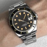 BLIGER 36mm 38mm NH35A  Automatic Dive Men Watch Date Sapphire Glass Rotating Ceramic Bezel Luminous Mechanical Wristwatch