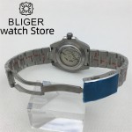 BLIGER 40mm NH34 GMT Men Automatic Mechanical Watch Classic Retro Watch Stainless Steel 100m Waterproof Clock Reloj Hombre