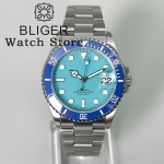 BLIGER 36mm 38mm NH35 Automatic Dive Watch For Men Small Size Diver Watch Ceramic Bezel Sapphire Glass Luminous Waterproof Watch