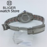 BLIGER 40mm NH35 Automatic Watch For Men Sapphire Crystal Date Ceramic Bezel NH35A MIYOTA 8215 PT5000 movement Stainless Strap
