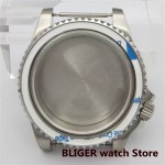 BLIGER 40mm Silver 3.8 O'Clock Aseptic Case Sapphire Glass Fits NH35 NH36 ETA2824 PT5000 Movement