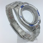 BLIGER 40mm Sapphire Glass Silver Case 904L Bracelet Fits NH34 NH35 NH38 ETA2824 2836 PT5000 Miyota 8215 DG2813 3804 Movement