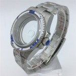 BLIGER 40mm Sapphire Glass Silver Case 904L Bracelet Fits NH34 NH35 NH38 ETA2824 2836 PT5000 Miyota 8215 DG2813 3804 Movement
