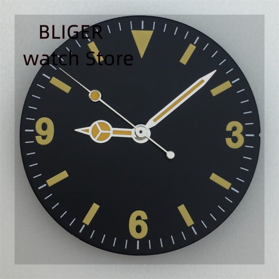 BLIGER 29mm Watch Dial 369 Numeral Retro Dial Luminous Fit NH35 NH36 Miyota8215 821A ETA2824 2836 PT5000 DG2813 Movement